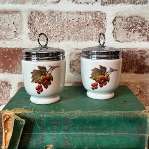 Two Royal Worcester Egg Coddlers - England