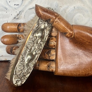 Antique Silveroin Art Nouveau Repoussé Garment Brush