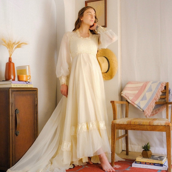 1970s Union Made Wedding Dress