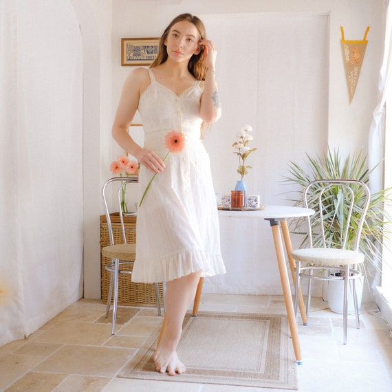 Vintage Eyelet Cotton Dress