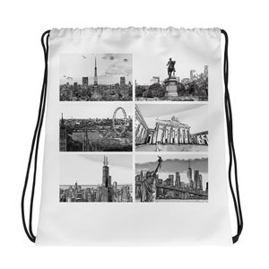 World Marathon Majors All-Over Print Drawstring Bag