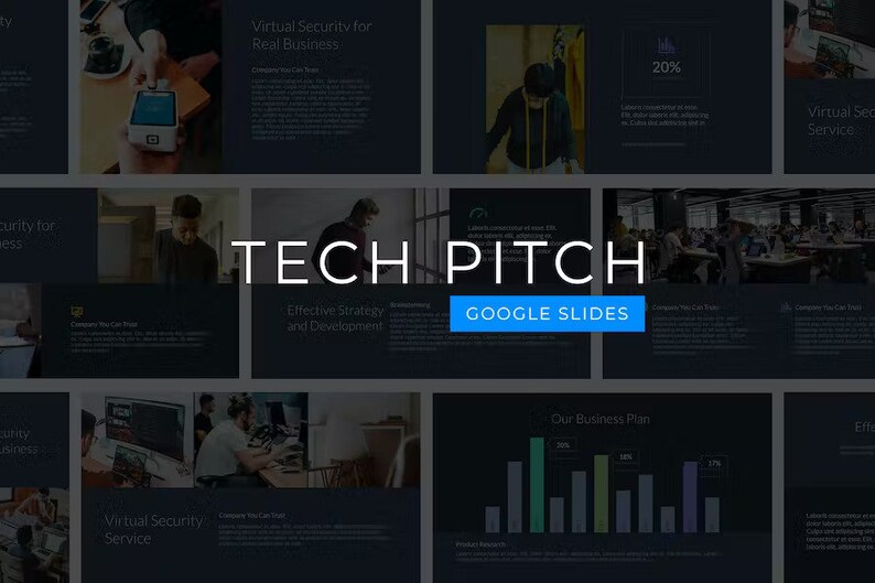 Tech Pitch Google Slides Template Etsy
