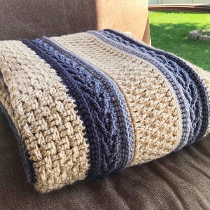 Throwback Blanket Crochet Pattern, Crochet Throw, Blanket Pattern, Throw Pattern, Crochet Throw Pattern, Crochet afghan, image 2