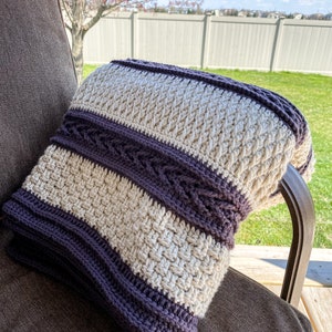 Throwback Blanket Crochet Pattern, Crochet Throw, Blanket Pattern, Throw Pattern, Crochet Throw Pattern, Crochet afghan, image 4