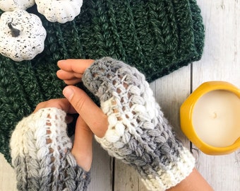 3 PDF Mountainside Crochet Pattern Bundle, Crochet set Pattern Bundle, Crochet cowl pattern, Crochet Mitts pattern, beanie pattern