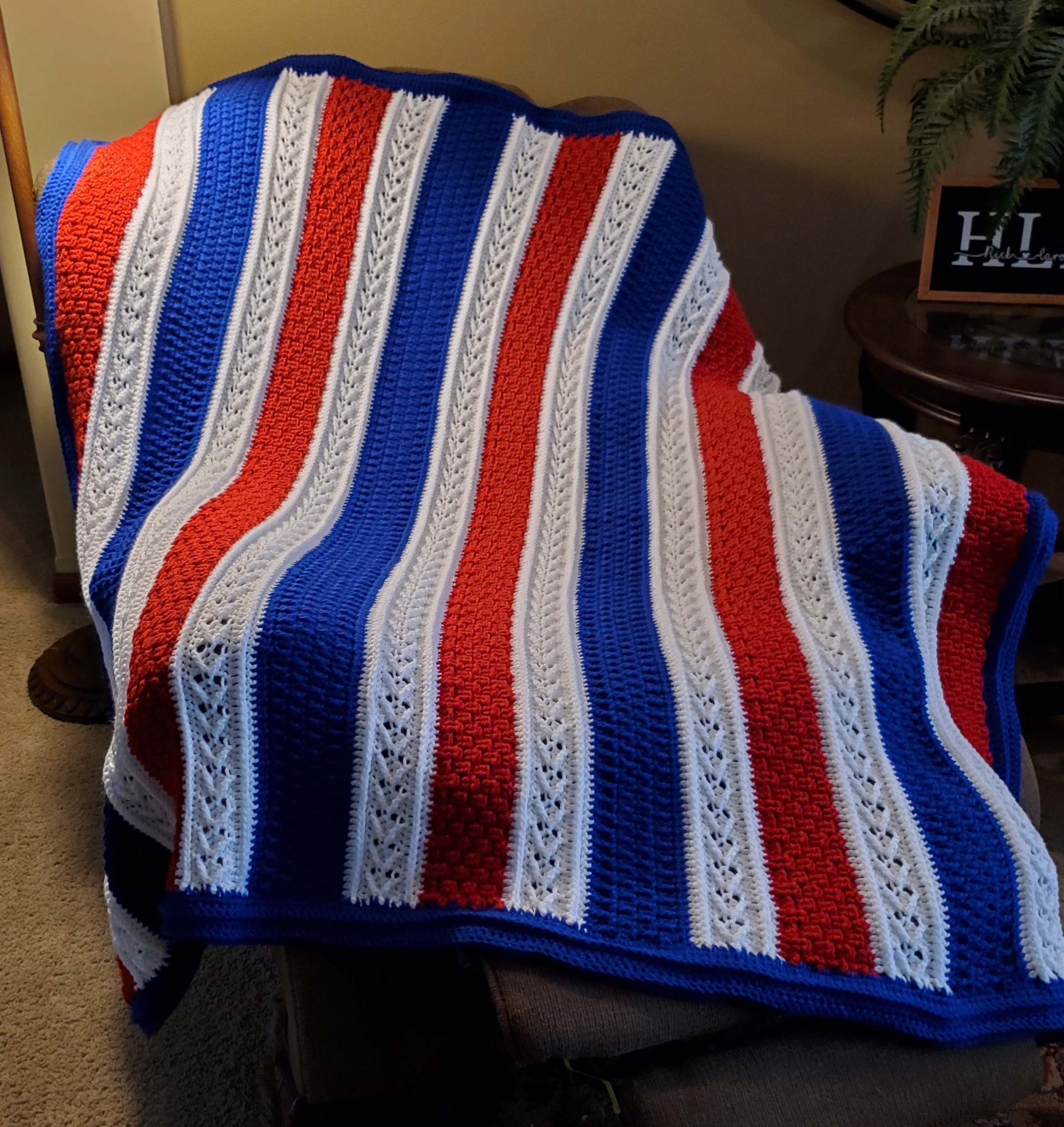 Throwback Blanket Crochet Pattern Crochet Throw Blanket Etsy