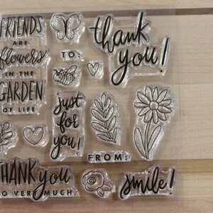 Echo Park Thank You Stamp Set