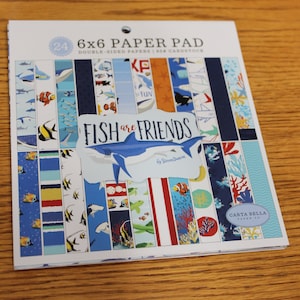Echo Park Fish are Friends 6×6 inch paper pad