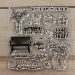 Echo Park Our Happy Place Stamp Set