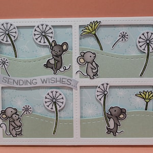 Lawn Fawn Sending Wishes Card