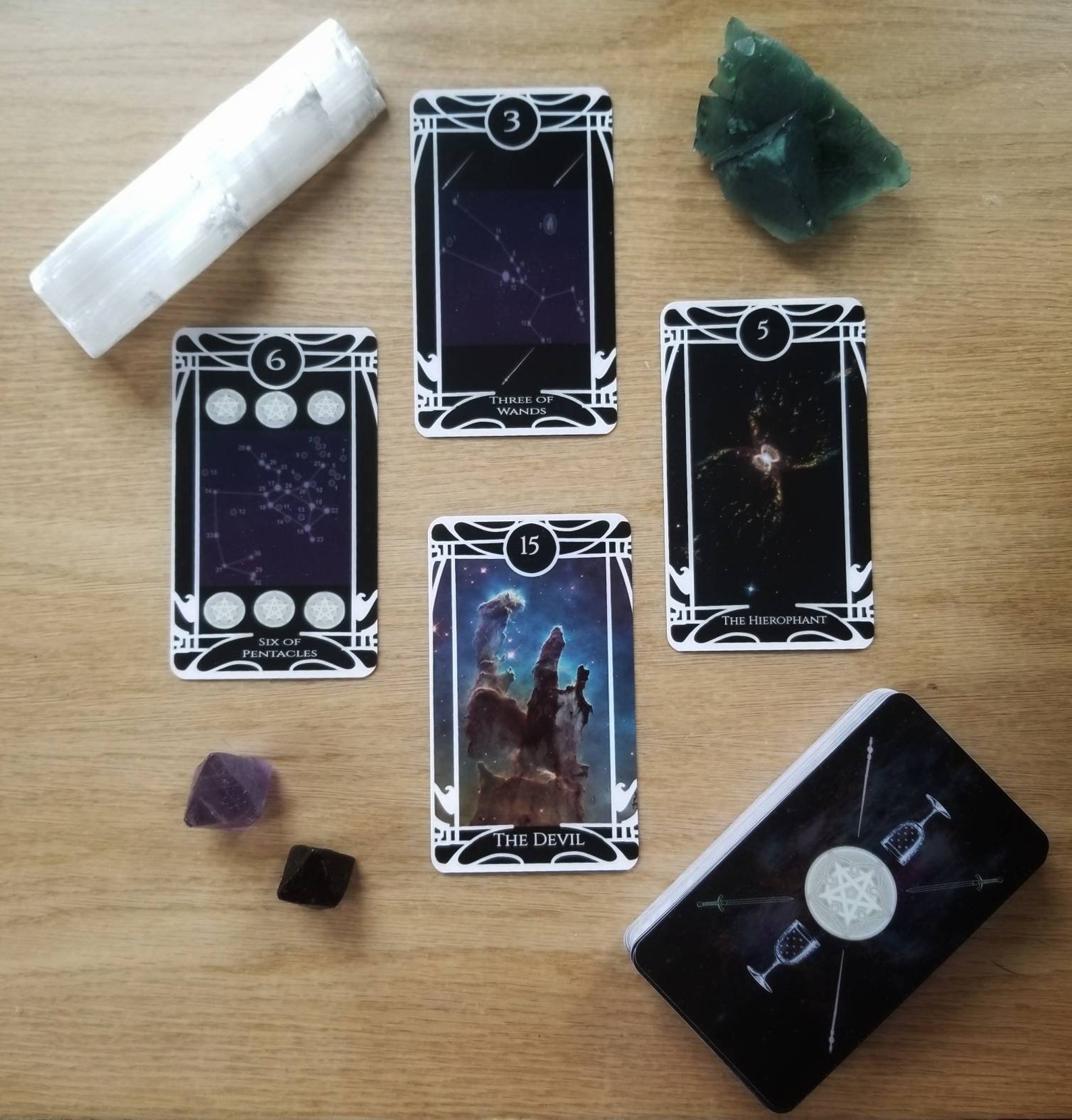Asteria Celestial Tarot 78 card deck Etsy