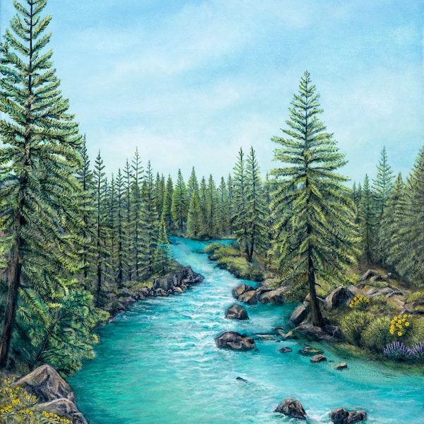 Take Me To The River - Deschutes River - Giclee Art Print | Deschutes River Art | 8 x 10 | 12 x 15 | 16 x 20 | 20 x 25 | 24 x 30