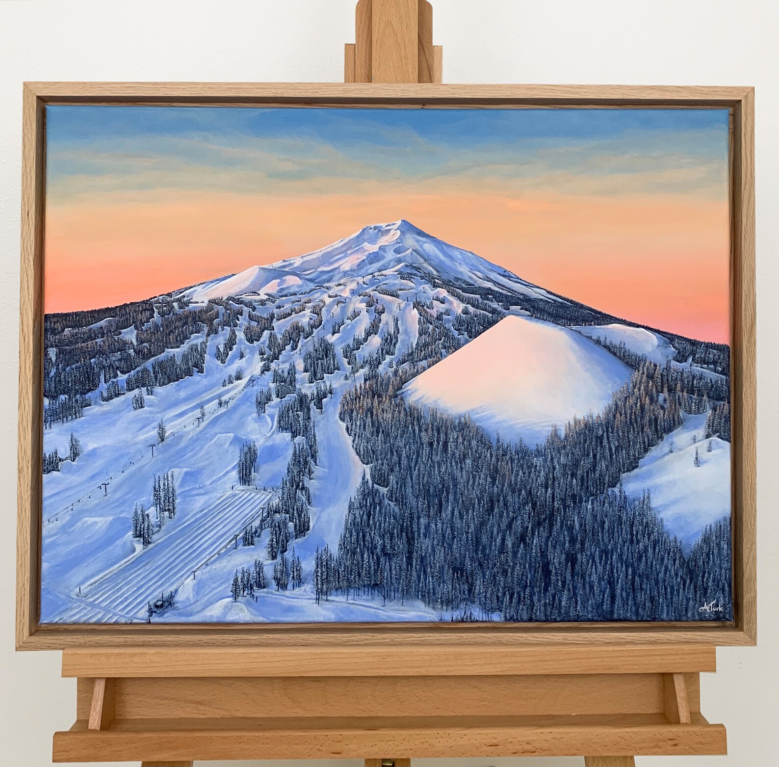18 X 24 ORIGINAL PAINTING Mt Bachelor Art Bend Oregon Art Oregon Art