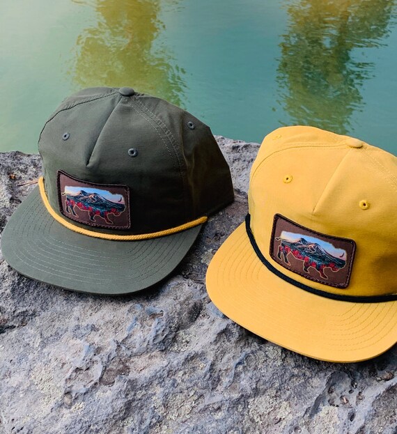 Buffalo Patch Hat Mt St Helens Bison 
