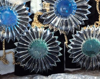 Package #2: Four Custom‑Color | Bridesmaid Gift Set | Crystal Prism Wedding Decor