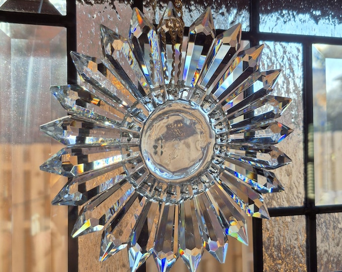 Package #2: Four Custom‑Color | Bridesmaid Gift Set | Crystal Prism Wedding Decor