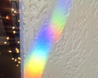 Pink Crystal Suncatcher, Star Rainbow Makers, Prism Window Decor