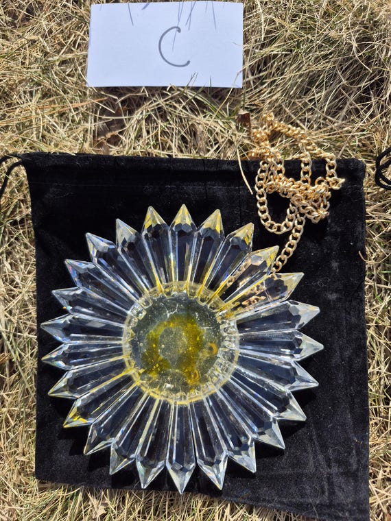 SunCatcher C Sunburst Rainbow Maker Ornament with Circular Design