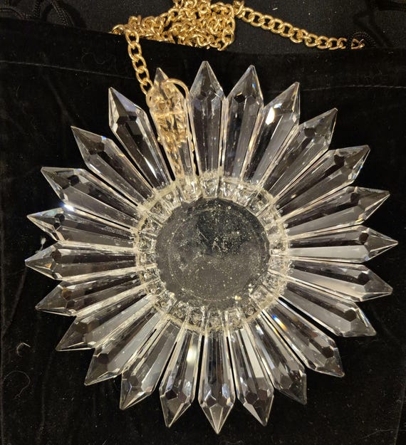 K Decorative Crystal Sunburst Suncatcher