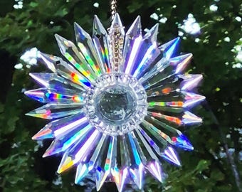 7-inch SunRain Prism Suncatcher - 25 Egyptian Crystal Prisms