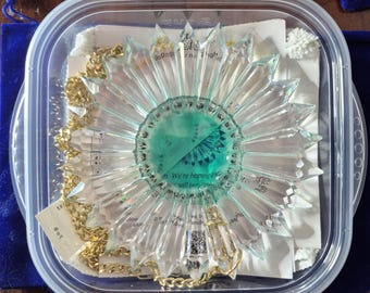 One Colored Wedding Rainbow Maker Crystal Prism Suncatcher | Sunlit Reception Decor | Bridesmaid Gift | Handmade