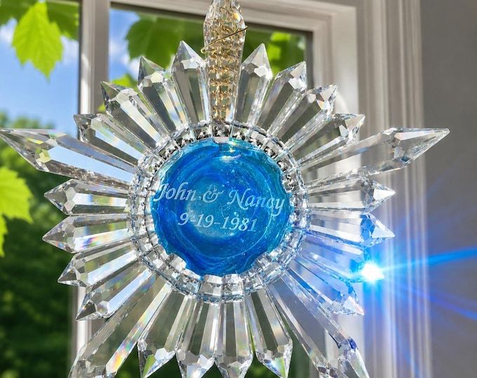 Featured listing image: Special Edition Star Shaped Prism Suncatcher Custom Set for Weddings & Anniversary