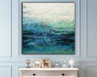 oversized abstract painting on canvas,extra large canvas wall art painting,original abstract acrylic painting,modern wall art canvas H32