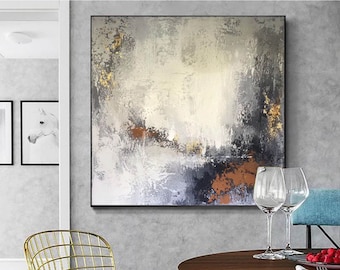 red painting original wall art paining living room wall art decor large abstract oil painting contemporary art oversize wall art H317