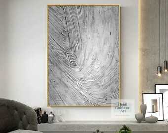 large oil painiting abstract canvas art, original abstract painting, textured painting minimalist abstract art, extra large wall art H658