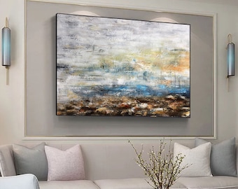 large acrylic painting on canvas,modern abstract painting,large canvas wall art,extra large wall art abstract,oversized wall art canvas H442