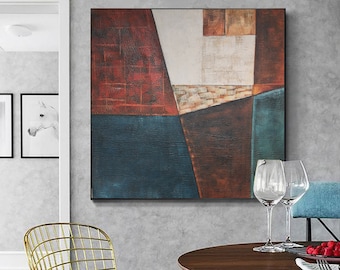 arte mural extra grande, arte de lienzo abstracto, pintura al óleo abstracta original, pintura abstracta moderna sobre lienzo, arte de lienzo de gran tamaño A22