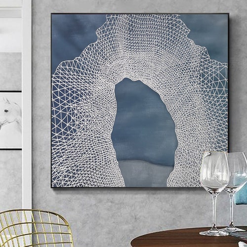 White Painting on Canvas Large Canvas Wall Art Original Etsy