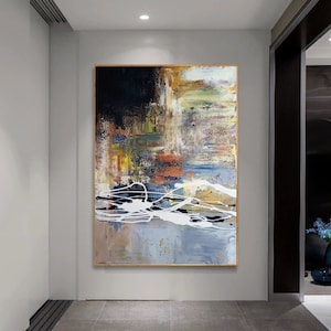 extra large wall art canvas, original abstract painting, large oil painting abstract canvas art, modern abstract painting on canvas H346