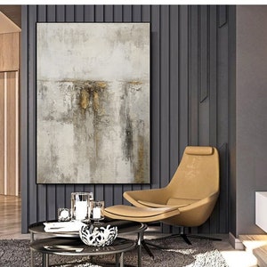 brown painting original oil painting on canvas gold wall art large canvas wall art original wall art handmade textured abstract paintingH544