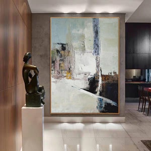 large oil painting abstract,oversized wall art canvas,original oil painting canvas,large wall art canvas,minimalist wall art on canvas H345