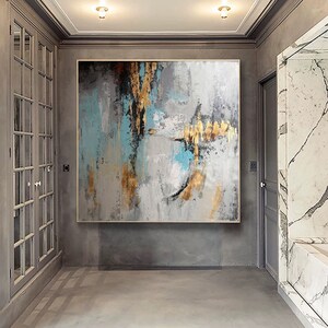 grande arte tela,pittura astratta originale grande,arte della parete astratta su tela,pittura astratta contemporanea, tela di arte murale oversize H461