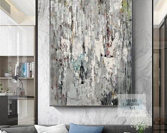 大きなキャンバス絵画抽象アート、キャンバスのオリジナル絵画、現代壁