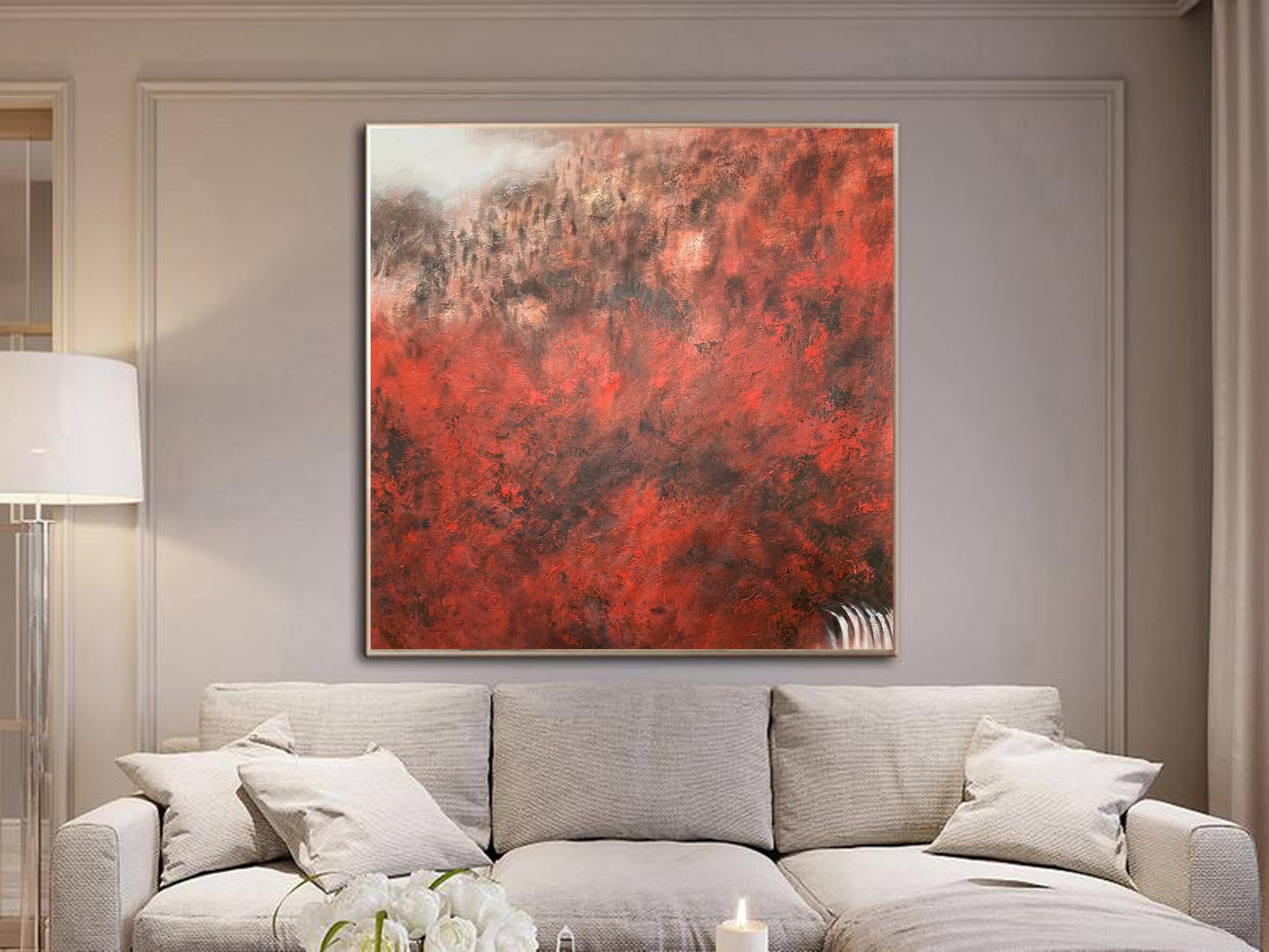 Large Acrylic Painting Original Abstract Painting on Canvas Etsy