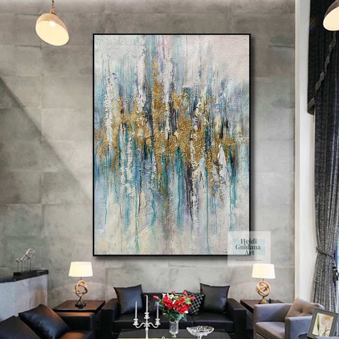 Original Abstract Painting on Canvas, Large Canvas Wall Art, Textured ...