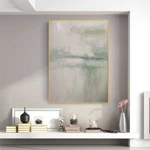 landscape abstract painting original large canvas wall art oversized wall art abstract acrylic painting living room wall decor  H625