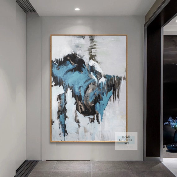 抽象画 縦長キャンバス 立体的な質感 無題」 キャンバスにアクリル * 絵画 現代アート 抽象画 内野隆文