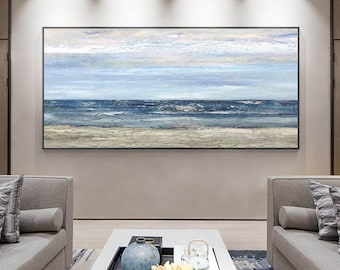large landscpae oil painting on canvas,oversized wall art,living room wall art canvas,original painting,large abstract canvas art H291