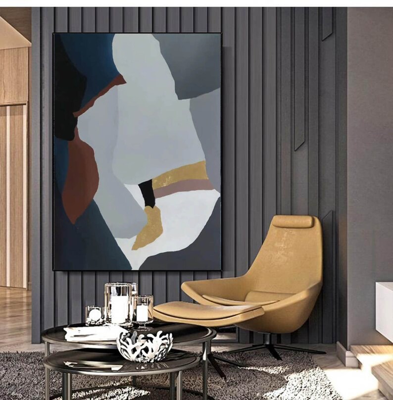 Modern Abstract Painting on Canvas Large Canvas Wall Art - Etsy