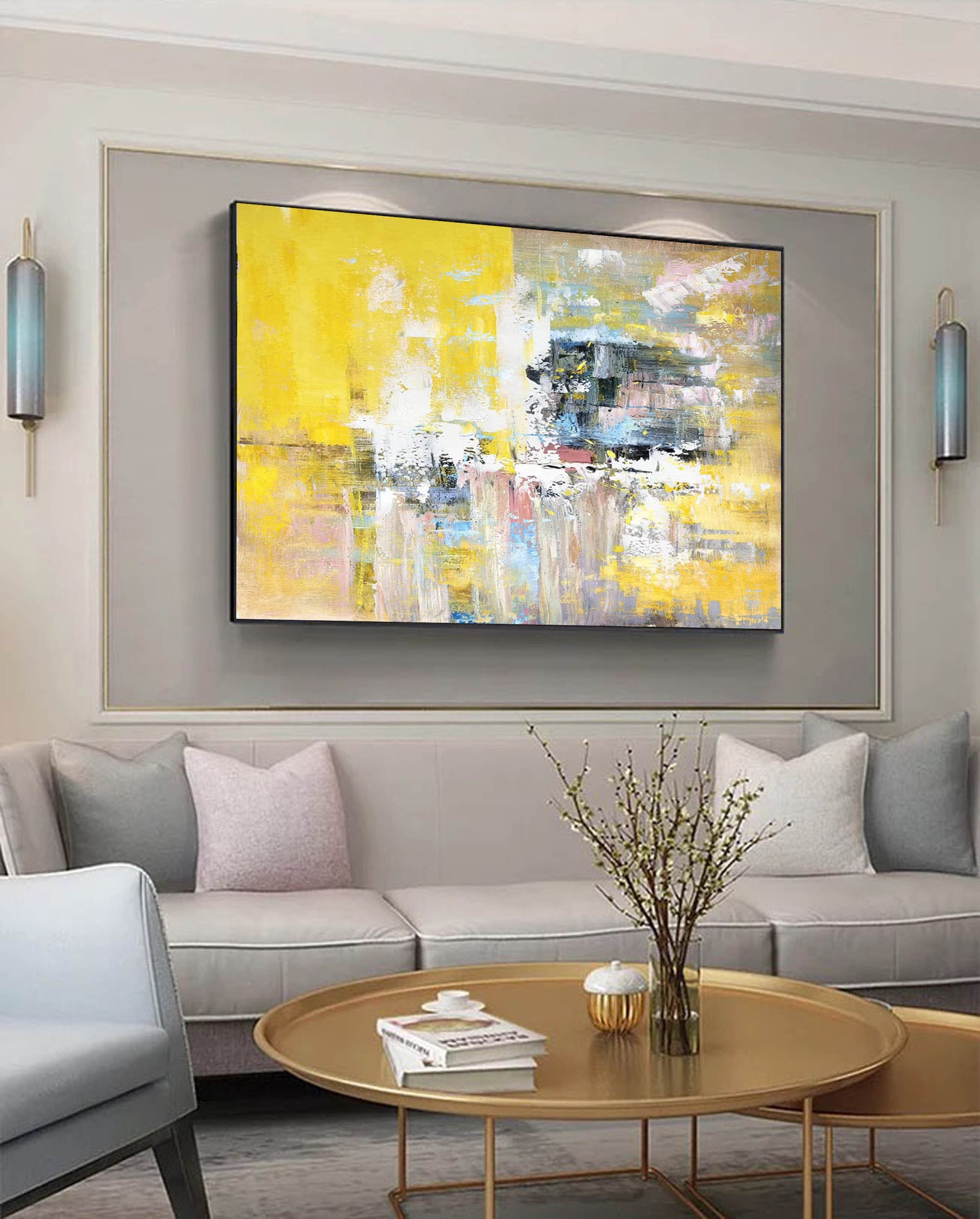 Oversized Wall Art Canvas Large Abstract Painting On Canvas large 