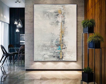 original abstract painting, large canvas wall art, textured painting, contemporary art hand painted, modern abstract acrylic painting H623