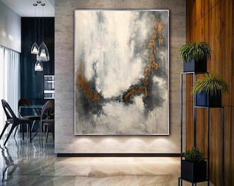 original abstract oil painting, extra large wall art canvas, modern abstract art painting, oversized canvas art, living room wall art H405
