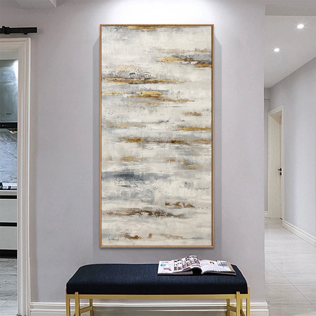 Modern Abstract Painting on Canvas, Acrylic Canvas Art, Extra Large ...