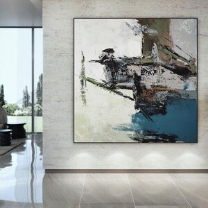 large wall art abstract painting on canvas,modern abstract painting acrylic,pallette knife canvas painting,oversized wall art abstract H433