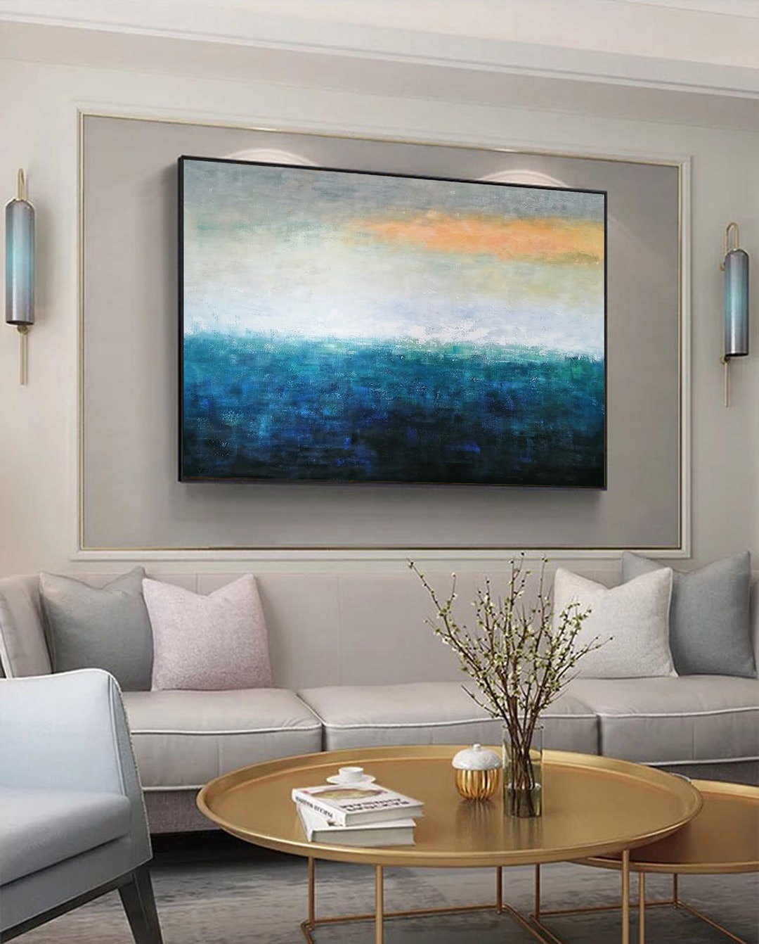 Modern Abstract Painting on Canvas,extra Large Wall Art Abstract ...