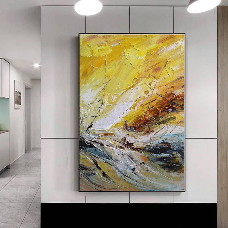 Extra large wall art abstract paintinglarge abstract wall | Etsy